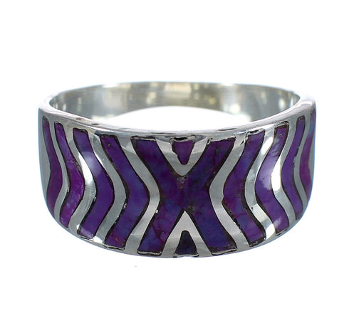 Silver Magenta Turquoise Southwest Ring Size 5-1/4 MX61522